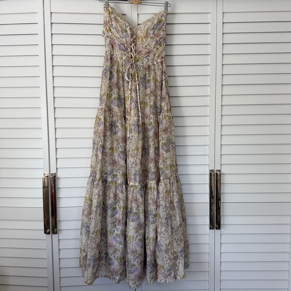 V. Chapman Pastel Floral Maxi Dress - Picture 3 of 11